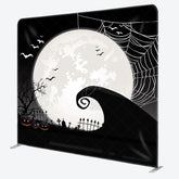 Lofaris Moon Night Spider Wab Halloween Pillow Case Backdrop